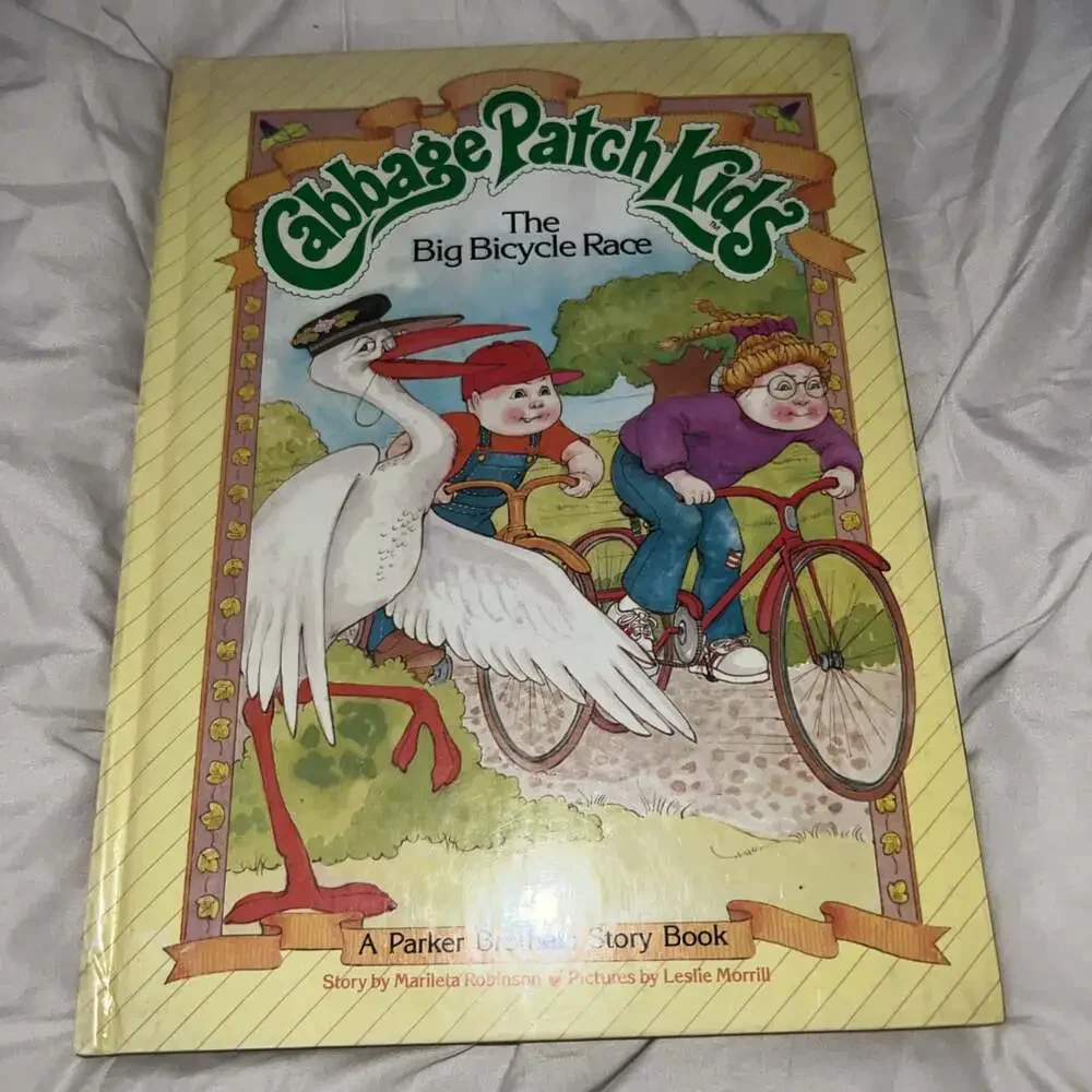 CABBAGE PATCH KIDS  The Big Bicycle Race 1984 Parker Bros. HB Children’s Book